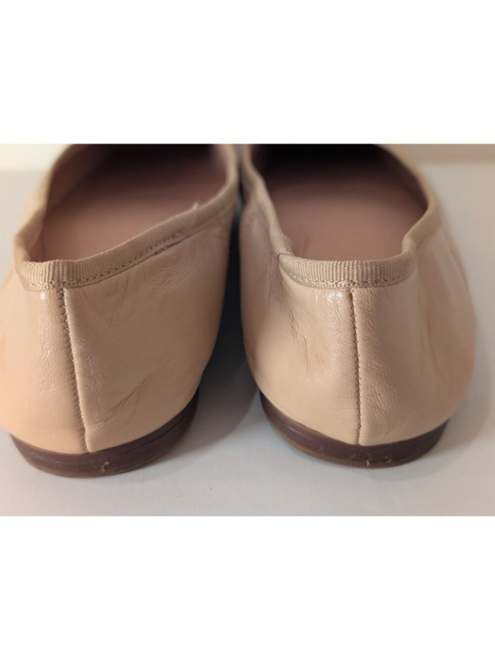 NEW Vince Camuto Leather Ballet Flat Square Toe with Bow, Camel, Size 9.5 - Picture 6 of 11